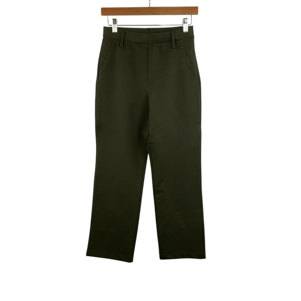 Quince Women Ultra-Stretch Ponte Straight Leg Pants Olive XS
